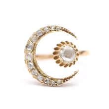 Load image into Gallery viewer, 14k Rose Cut Diamond Celestial Wrap Ring
