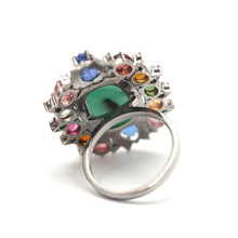 Carica l&#39;immagine nel visualizzatore di Gallery, Sterling Emerald Tourmaline Ring
