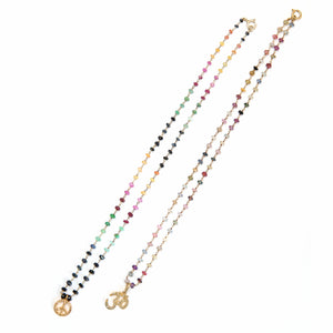 Diamond Multi-gem (Inner) Peace Necklaces