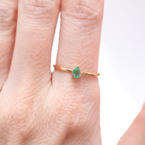 Bitty 14k Emerald Ring