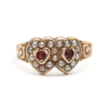 Load image into Gallery viewer, 10k Victorian Sweethearts Ring
