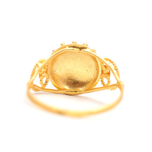 19k Etruscan Revival Daisy Ring