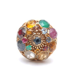 14k Thai Princess Multigem Ring