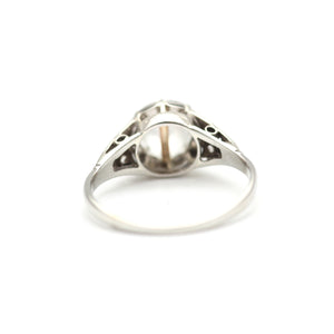 12k Moonstone Bullet Ring