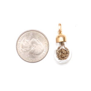 14k Gold Shake Charm