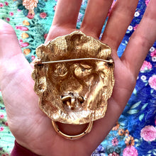 Load image into Gallery viewer, SOLD TO L***Giant 14k Diamond Lion Door Knocker
