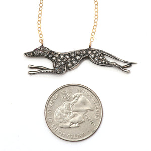 Diamond Greyhound Necklace