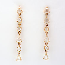 Load image into Gallery viewer, 18k Rose Cut Diamond Earrings
