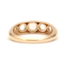 Load image into Gallery viewer, 14k Moonstone Gypsy Ring- round
